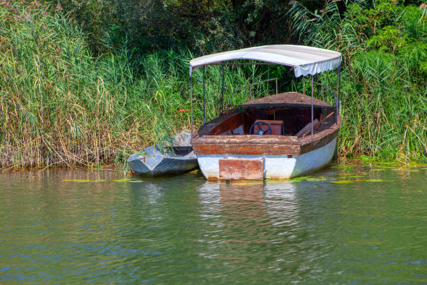water canal with exotic fishing boats