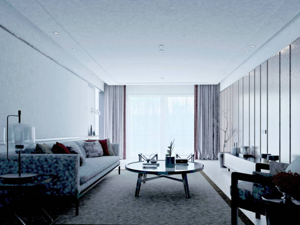 istock 3D Render of Living room 1218464773
