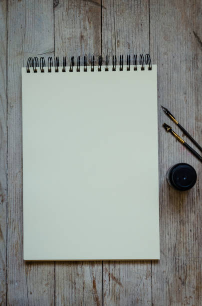 istock Creative artist workplace flat lay, mockup on wooden background 1218465530
