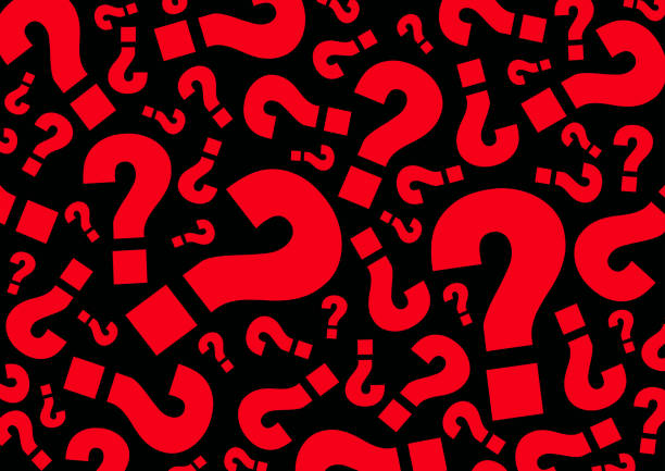 Red question mark random red question mark for background, vector illustration red question mark stock illustrations