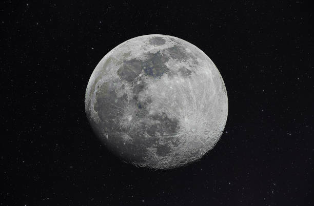 istock Highly Detailed Image of the Moon at Night 1218475609