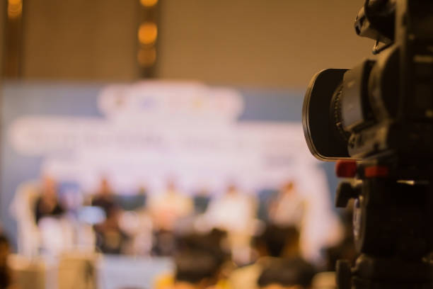 istock The camera is recording news 1218485861