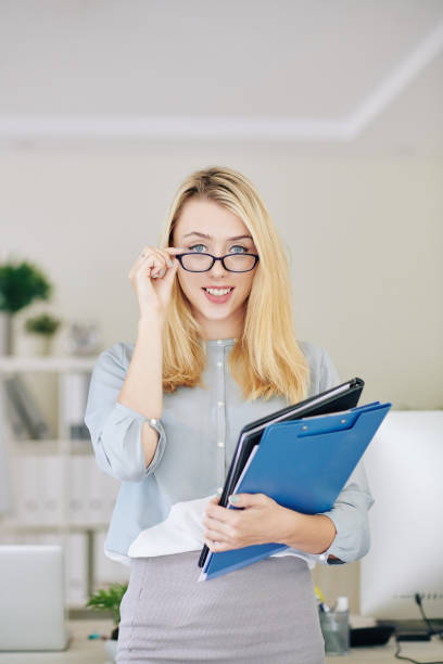 istock Pretty young businesswoman 1218486049
