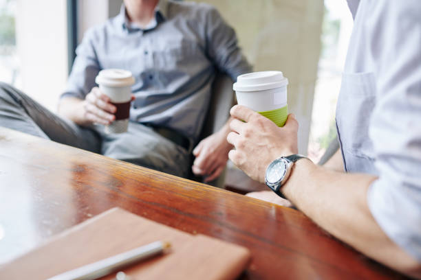 istock Business people having coffee break 1218488134