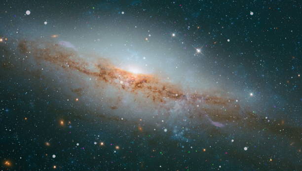 istock Galaxy and Planet - Elements of this Image Furnished by NASA 1218489002