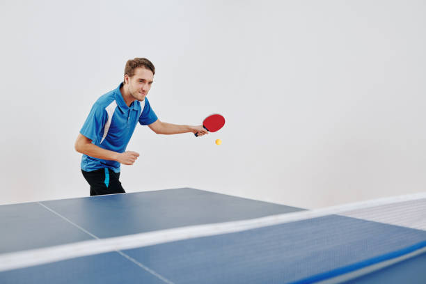 istock Sportsman playing table tennis 1218489027