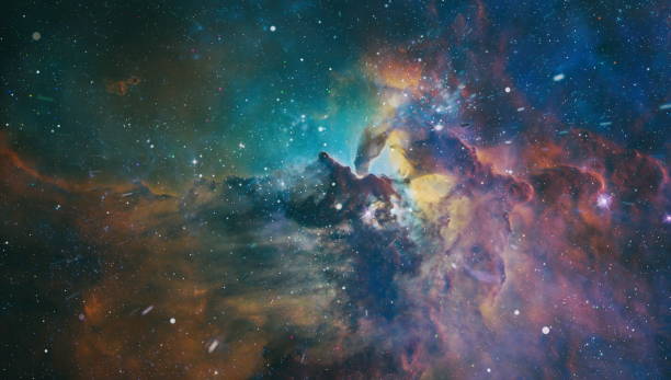 istock Galaxy and Planet - Elements of this Image Furnished by NASA 1218489050