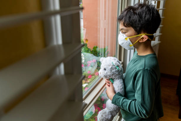 istock Young Boy Sheltering in Place at Home 1218493519