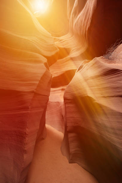 istock Antelope Canyon with sunbeams 1218502122