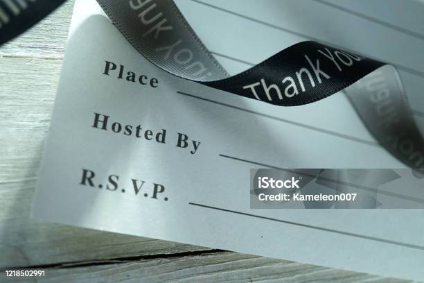 Party Invitation Card Stock Photo - Download Image Now - RSVP, Party - Social Event, Political Party