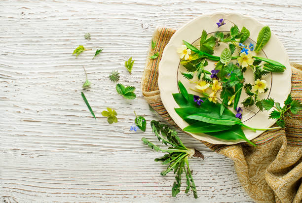 istock Healthy spring plants- food ingredients 1218504259