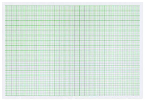 Graph paper page textured background isolated - clipping path included