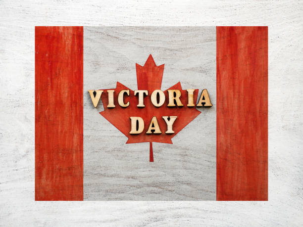dzień wiktorii. piękna kartka z życzeniami. zbliżenie - canada american flag canadian culture usa zdjęcia i obrazy z banku zdjęć