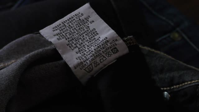 Washing instructions for jeans and other clothes