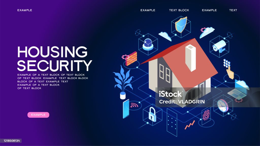 Secure Concept Security Control Concept Secure Infographic Concept With Technology ...