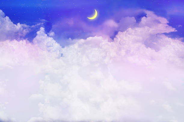 istock new moon and clouds in the night sky 1218515977