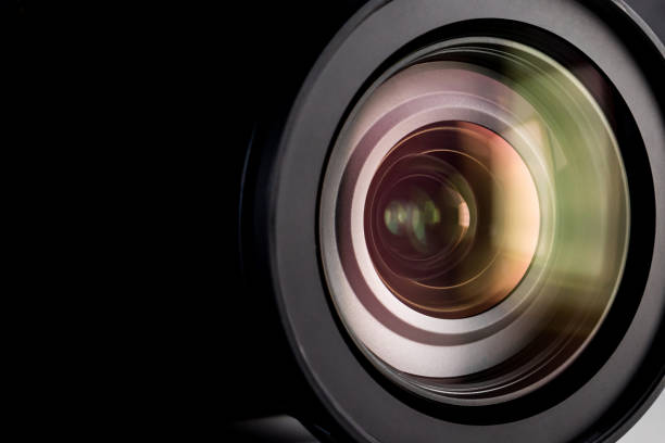 istock Close up of a digital camera lens. 1218518082