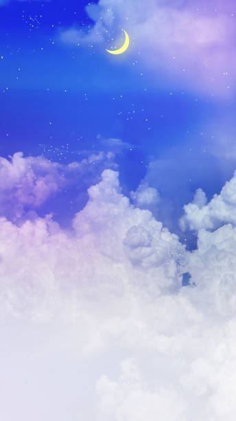 istock new moon and clouds in the night sky 1218518831