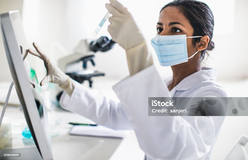 Scientist working in the laboratory Laboratory Stock Photo