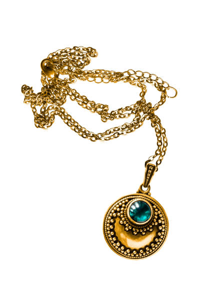 istock Gold necklace isolated 1218520259