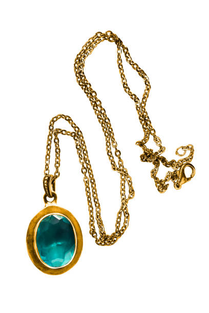 istock Gold necklace isolated 1218520270