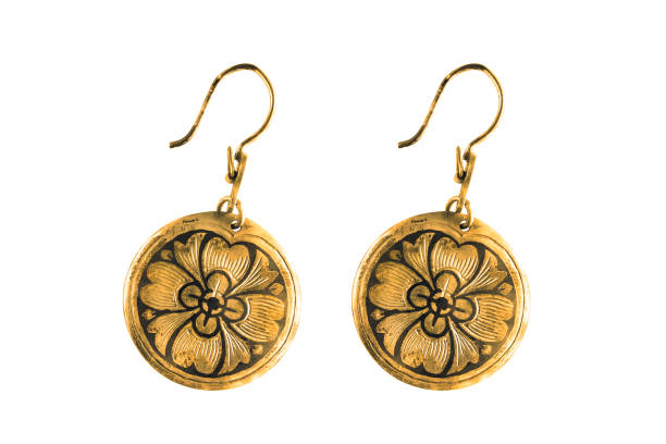 istock Vintage earrings isolated 1218520281