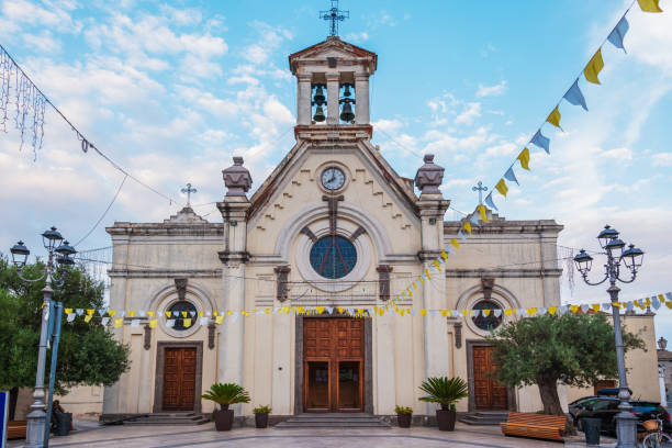 풀라 치에사 디 산 조반니 바티스타 교회 사르디니아 이탈리아 - san giovanni degli eremiti 뉴스 사진 이미지