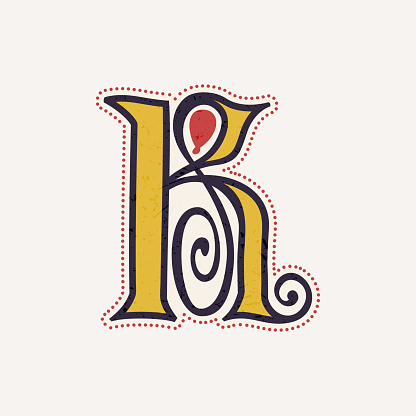 K Letter Logo In True Celtic Knotspiral Style Stock Illustration - Download  Image Now - Ancient, Antique, Bending - iStock