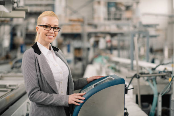 istock Colleagues working together in factory. 1218524245