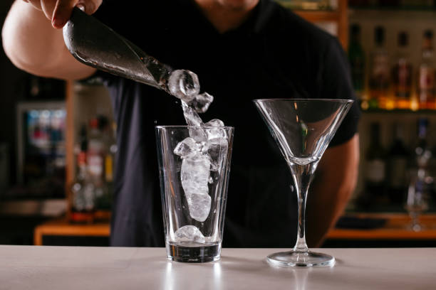 istock Barman making cocktail at nightclub. 1218524688