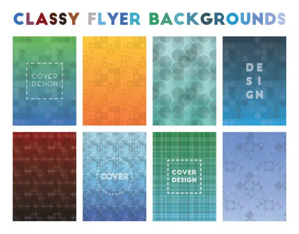 Vector illustration of Classy Flyer Backgrounds.