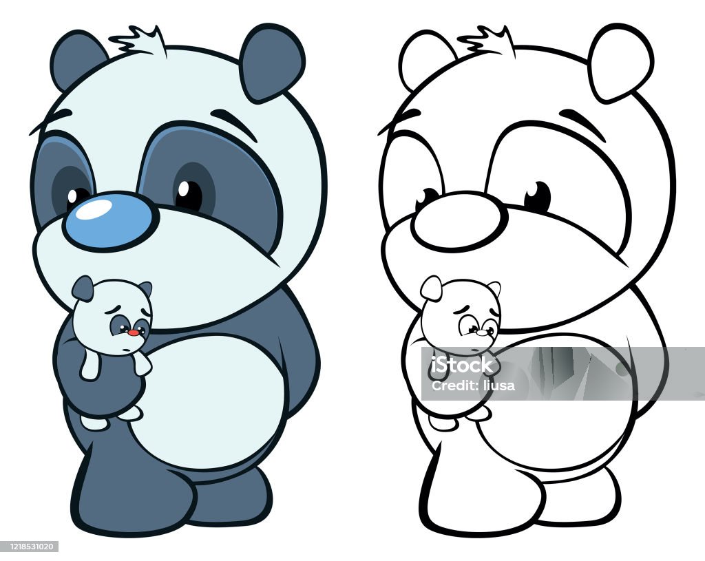 Vector Minh Họa Của Một Nhân Vật Hoạt Hình Dễ Thương Panda Cho Bạn ...