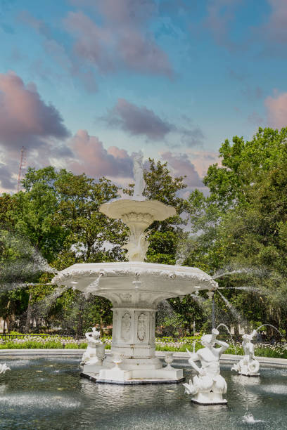 istock Stone Fountain in Forsyth Park 1218534272