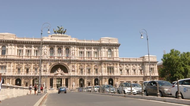 Italian Supreme Court, a beautiful building with an ancient exterior in the center of Rome. Corte suprema di cassazione