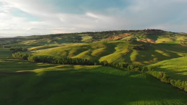 Beautiful landscape in Tuscany, Italy. Aerial view
