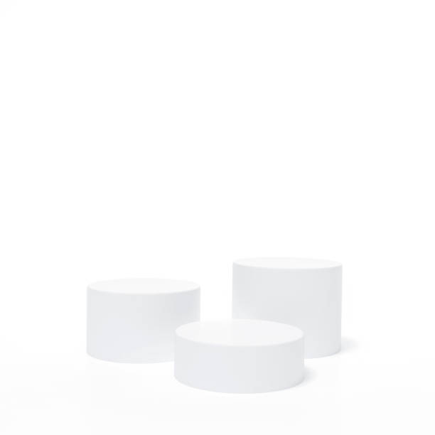 istock White podium stage backdrop on white background for product display stand or used in other designs 3d rendering. 3d illustration template minimal style concept. 1218542474
