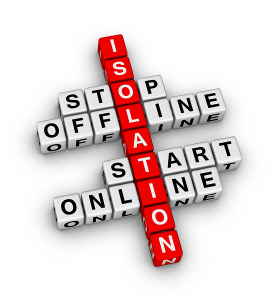istock Stop Online, Start Online. Self Isolation concept 1218542570