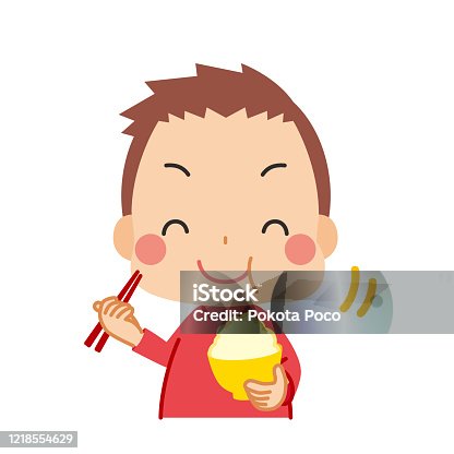 1,538 Eating Rice Illustrations & Clip Art - iStock | Family eating rice,  Woman eating rice, Kids eating rice