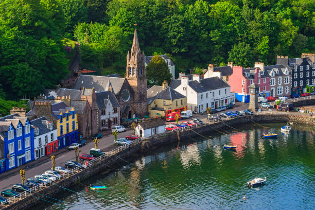istock High angle view at Tobermory village on Scotland coast 1218556489