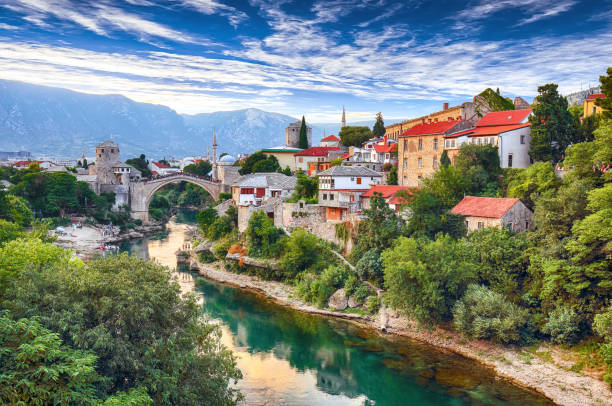 istock Famos Mostar bridge 1218557826