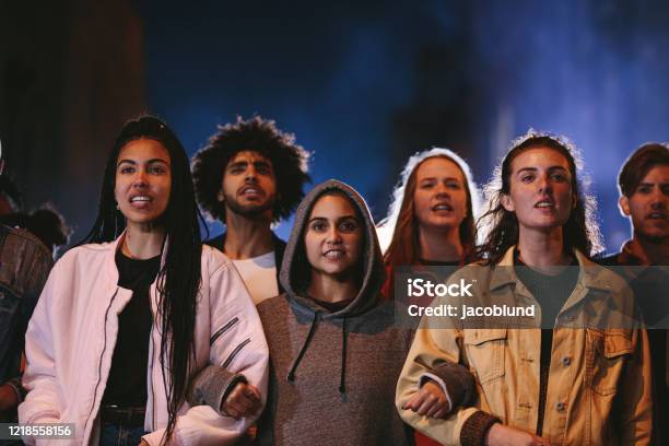 Youngsters Protesting Together For A Change Stock Photo - Download Image Now - Protest, Generation Z, Multiracial Group