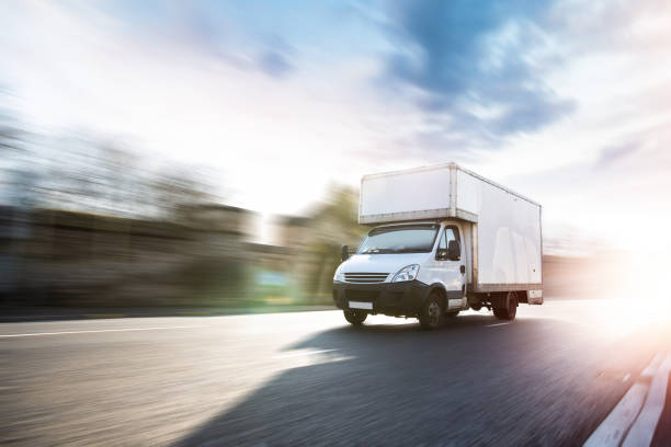 istock City transport motion traffic Lorry 1218561127