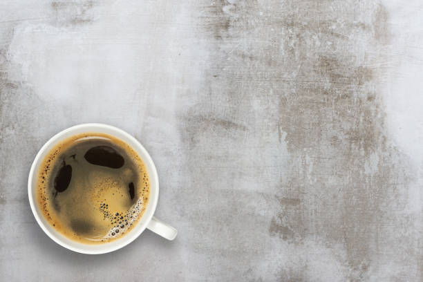 istock Cup of espresso coffee. Top view 1218565469