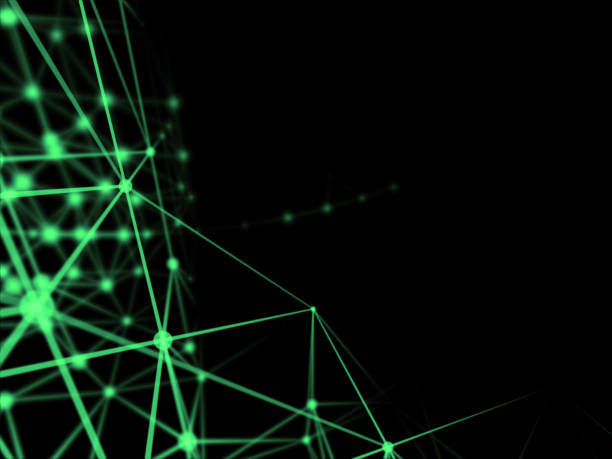 istock Abstract geometry surfaces, lines and points background, Used as digital wallpaper and technology background. 1218570094