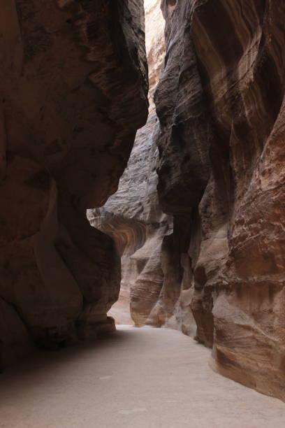 istock Road through the canyon in Jordan 1218572217