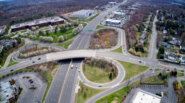 istock Traffic circle aerial Route 17 New Jersey 1218573343