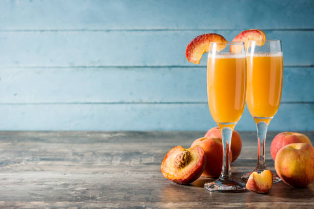 istock Natural peach juice in glass 1218573347