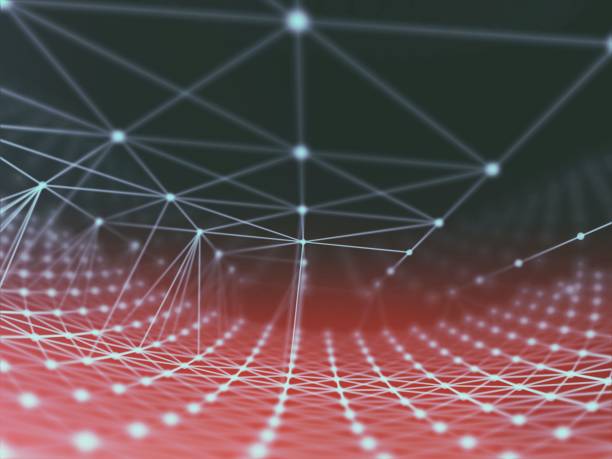 istock Abstract geometry surfaces, lines and points background, Used as digital wallpaper and technology background. 1218573825