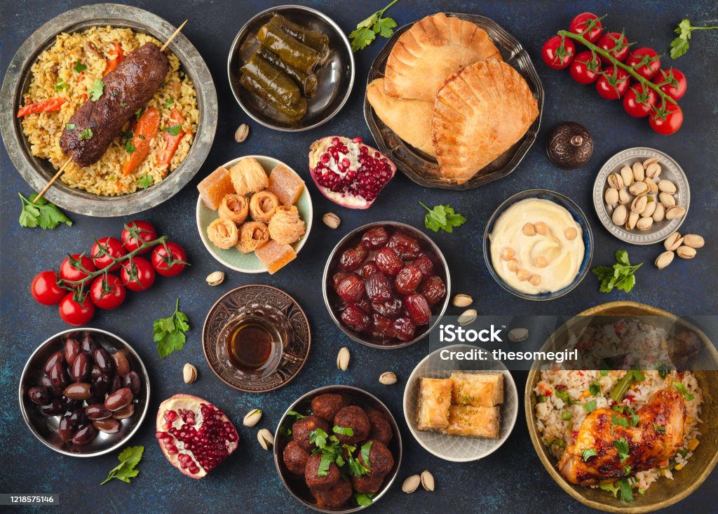 Makanan Buka Puasa Ramadan - Bebas Royalti Makanan - Makanan dan minuman Foto Stok
