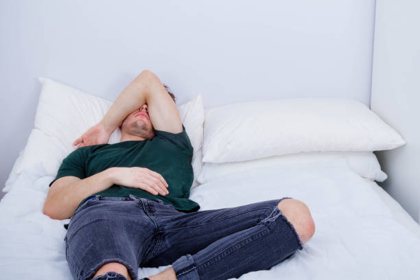 istock A young adult and a bed 1218576345